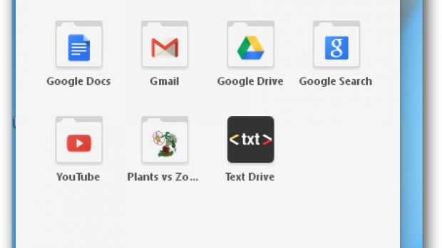 Lists apps available in Chrome browser