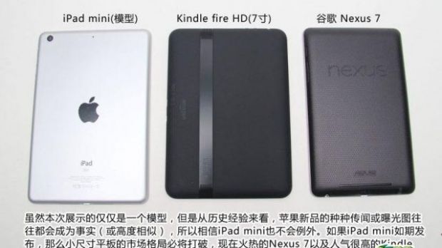 iPad mini mockup compared to other tablets