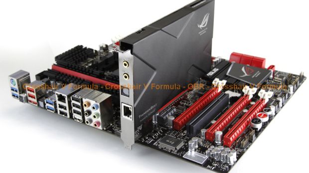 Asus Crosshair V Formula AMD Bulldozer motherboard with Thunderbolt add-on card
