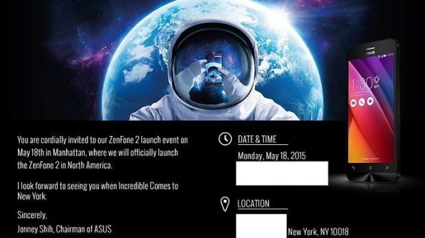 Asus Zenfone 2 launch event invitation