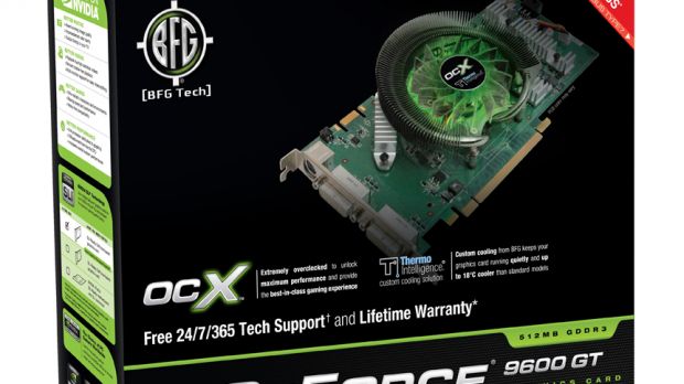 The BFG GeForce 9600GT OCX