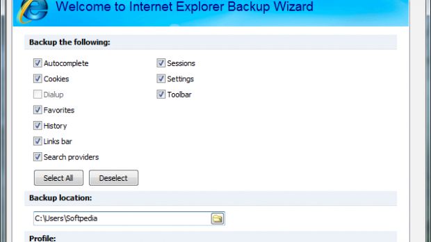 FavBackup can save important items in web browsers