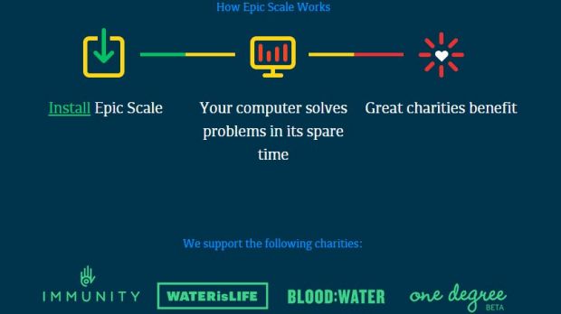 Epic Scale is designed to work when the computer is idle
