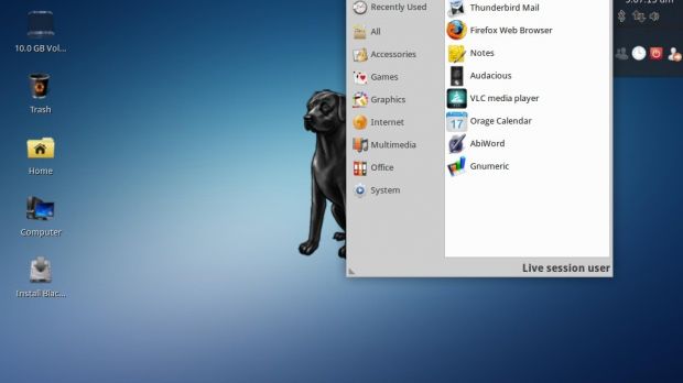 Black Lab Linux 6.0 Beta 2 launcher