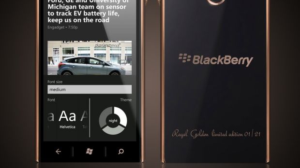 BlackBerry PlayPhone concept running Windows Phone 8