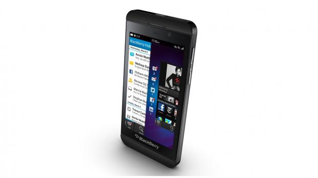 BlackBerry Z10 (front angle)