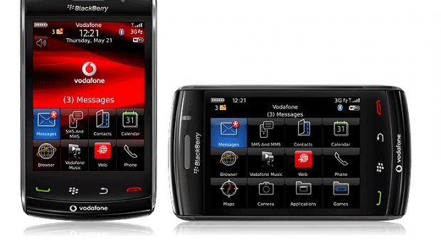BlackBerry Storm2 9520 on Vodafone
