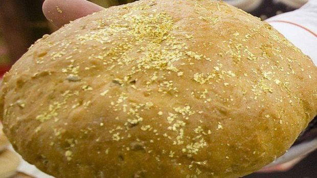 This bread is made with gold dust