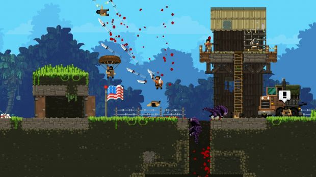 Machete don't text in Broforce either