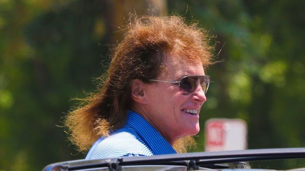 Bruce Jenner desperately clings to the 80s with his new hair style, an orange mullet
