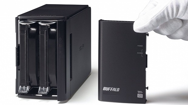 Buffalo DriveStation Duo Open Case