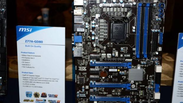 MSI Z77A-GD80 Intel Ivy Bridge motherboard with Thunderbolt support