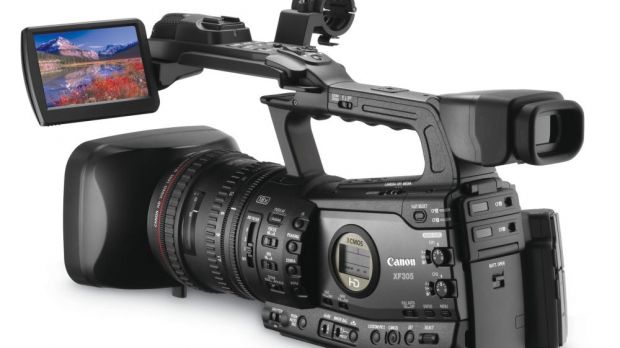 Canon XF305 Back View