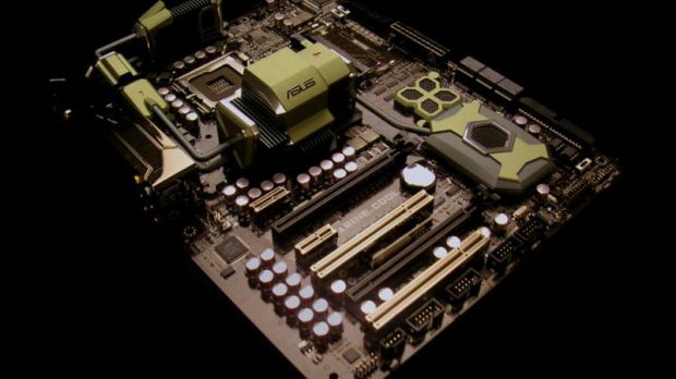The ASUS Marine Cool concept motherboard