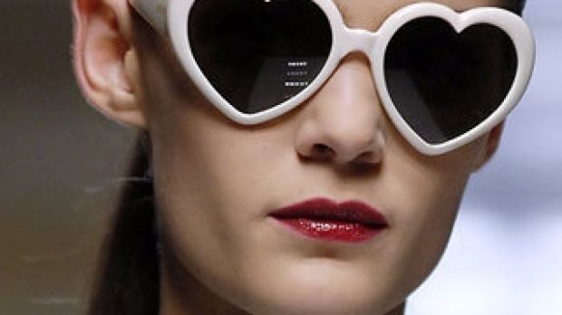 Heart-shaped sunglasses, the hottest beach accessory this year