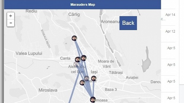 facebook friends mapper extention