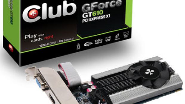 Club3D GeForce GT 610 PCI Express X1 Video Card