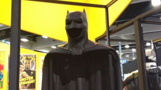 Batman’s cape and cowl, as will be worn by Ben Affleck in “Batman V. Superman: Dawn of Justice”