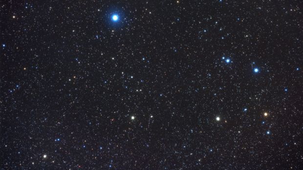 The southern Corvus constellation