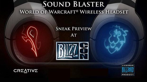 WoW-themed gaming headset from Creative, to be previewed at BlizzCon and released in November.