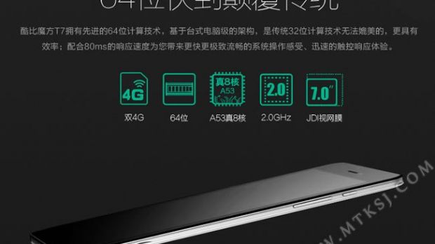 Cube T7 is octa core tablet