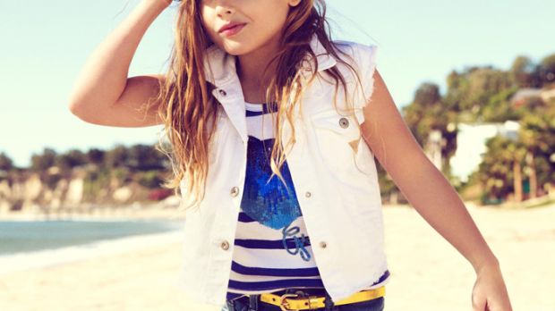Dannielynn Birkhead, Anna Nicole Smith’s daughter, models for Guess