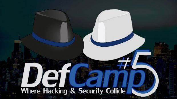DefCamp 2014 blends white and black hats