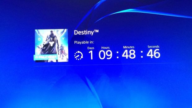 Destiny (PS4) countdown screen
