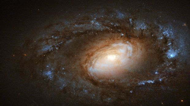 Hubble image of spiral galaxy NGC 4102