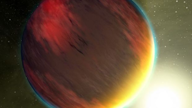 Hot Jupiter exoplanet with clear signs of water vapors