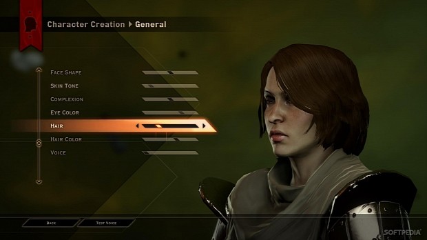Inquisition character creator in action