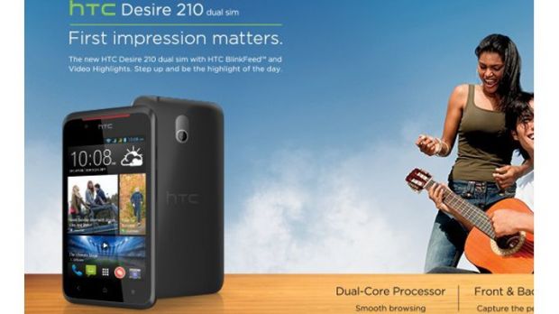 HTC Desire 210 advert