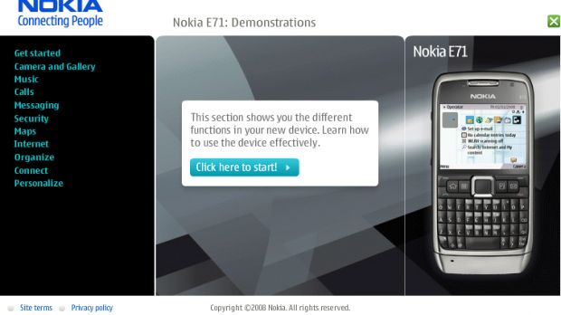 Nokia E71 as presented by Nokia
