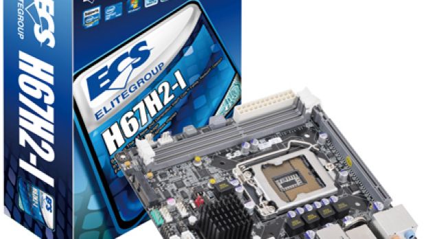 ECS H67H2-I motherboard with box