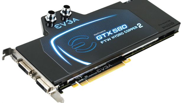 EVGA GeForce GTX 580 FTW Hydro Copper 2 water-cooled graphics card