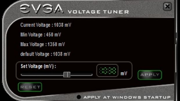 EVGA voltage tuner application