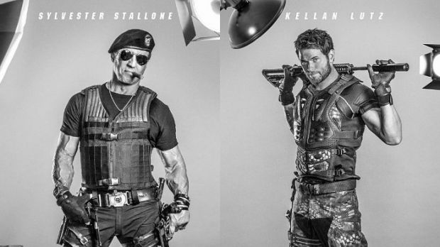 All the cast in “The Expendables 3” poses for character posters