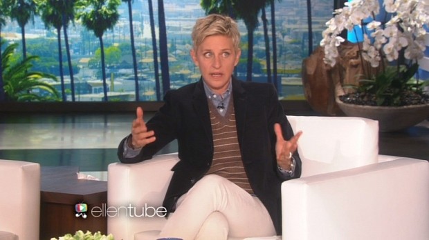 Ellen DeGeneres is “proud” to announce she stars in “Fifty Shades of Grey” as Anastasia Steele