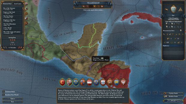 Strategic choices in Europa Universalis IV - El Dorado