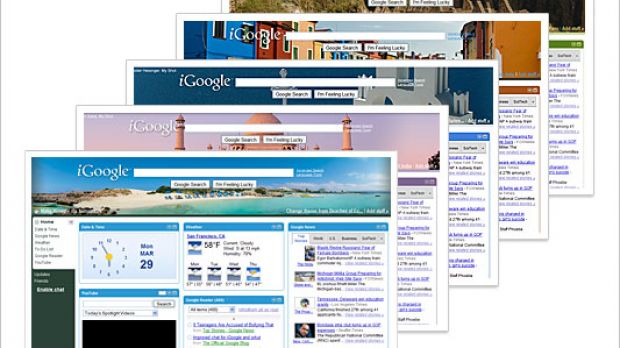 Some of the new travel themes in iGoogle