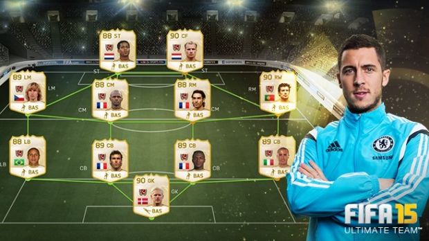 Eden Hazard's Ultimate Team FIFA 15 Legends