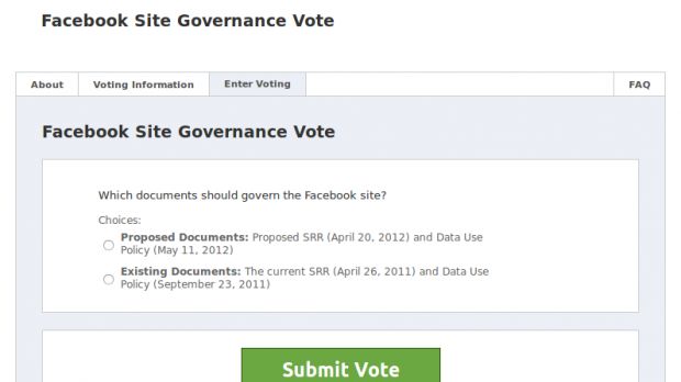 The Facebook vote app