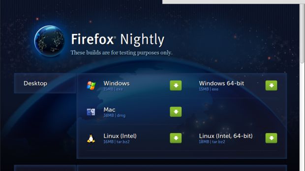 The downloads list in Firefox 9