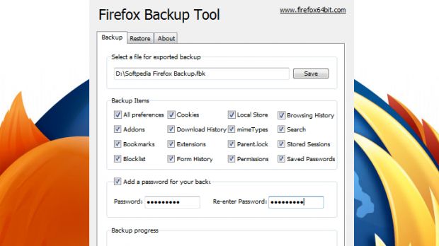 Backup and restore all important data in Mozilla’s browser