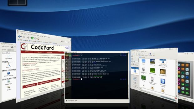 KDE 4.1 Beta 1 desktop