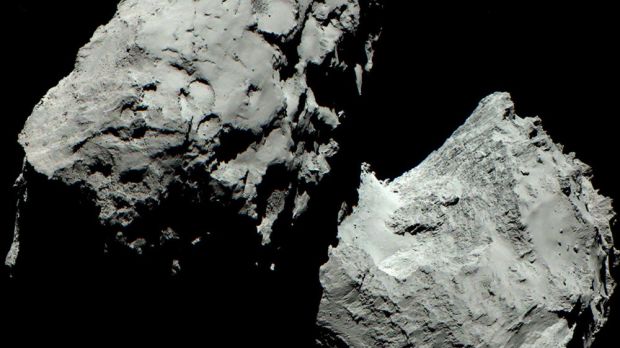 This is the first ever color image of comet 67P/C-G