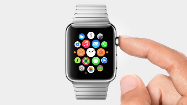 Apple Watch showing new UI
