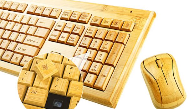 Bamboo keyboard and mouse
