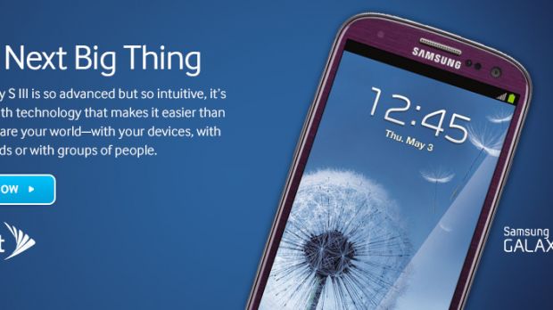 Purple Galaxy S III for Sprint