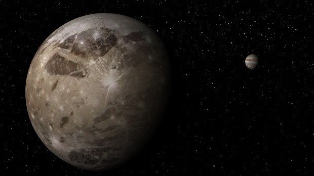 Researchers see a huge bulge on Jupiter's moon Ganymede